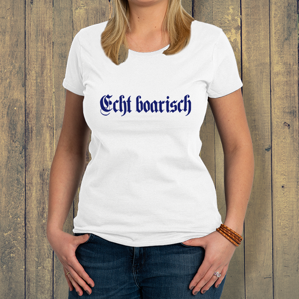 Damen-T-Shirt Echt boarisch - CSU-FanShop